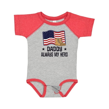 

Inktastic Military Daddy Always My Hero Gift Baby Boy or Baby Girl Bodysuit
