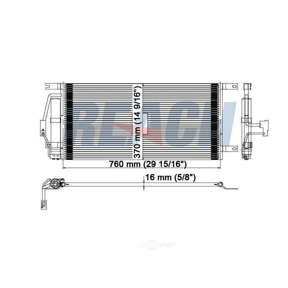 REACH 31-3050 Condenser for Buick-Chevy-Pontiac Rendezvous-Venture-Aztek 02-04