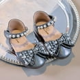 thumbnail image 4 of Zanarzt Little Girls Mary Jane Dress Shoes Girls Dress Shoes Mary Jane Princess Shoes Girls' Flats Low Heels Flower Wedding Party Footwear for Toddler Little/Big Kid Black,US 8.5, 4 of 8