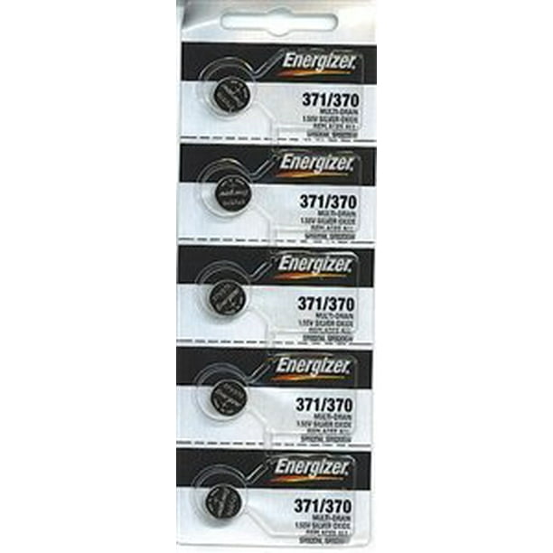 Energizer 371 / 370 Silver Oxide Watch Battery (5 per Pack) Walmart