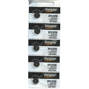 Energizer 371 / 370 Silver Oxide Watch Battery (5 per Pack)
