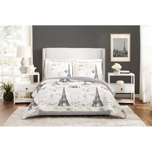 Mainstays Paris Quilt, King