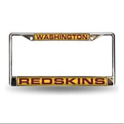 6" x 12" Red and Silver Colored NFL Washington Redskins License Plate Cover