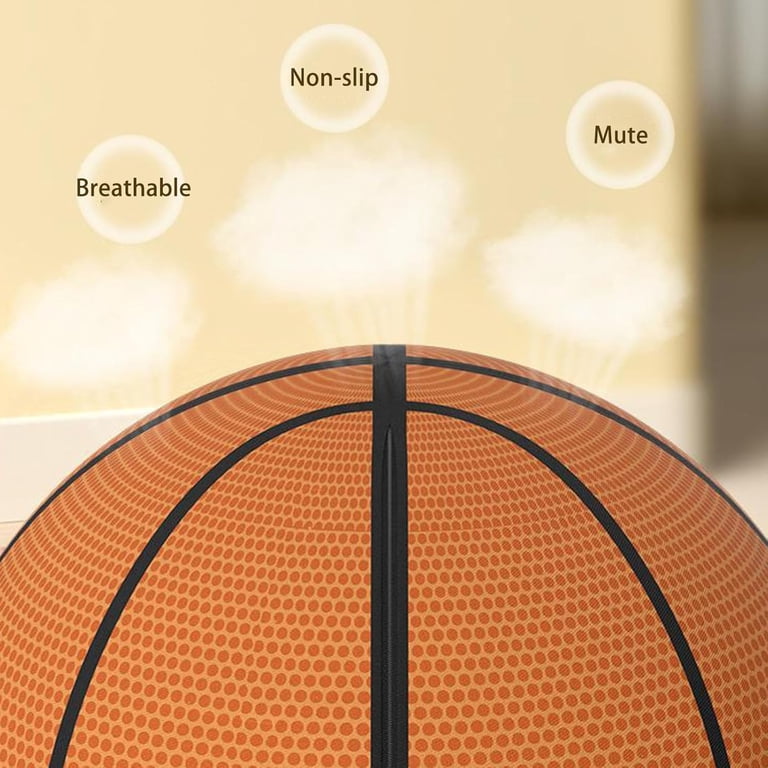 Ballon De Basket Silencieux Taille 7 – Mousse Souple Haute Densité, Silence à 2 DB, Pour Intérieur