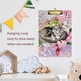 thumbnail image 6 of FMSHPON Butterfly Kitten Clipboard Hardboard Wood Nursing Clip Board and Pull for Standard A4 Letter 13x9 inches, 6 of 7