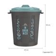 thumbnail image 4 of Kit de 2 Botes de plástico biodegradable Terragave Orgánico e Inorgánico con tapa 55 Lts, 4 of 4