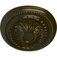 thumbnail image 3 of Ekena Millwork 18 1/2"W x 13 1/2"H x 1 7/8"P Saverne Ceiling Medallion, Hand-Painted Green Gold, 3 of 4