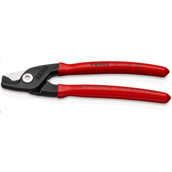KNIPEX 6 1/4" Cable Shears with StepCut Cutting Edges