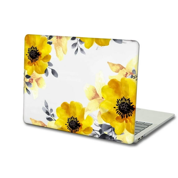 KSK KAISHEK Hard Shell Case Cover for MacBook Air 13.6 inch 2022 Release A2681 (Flowers 283-1)