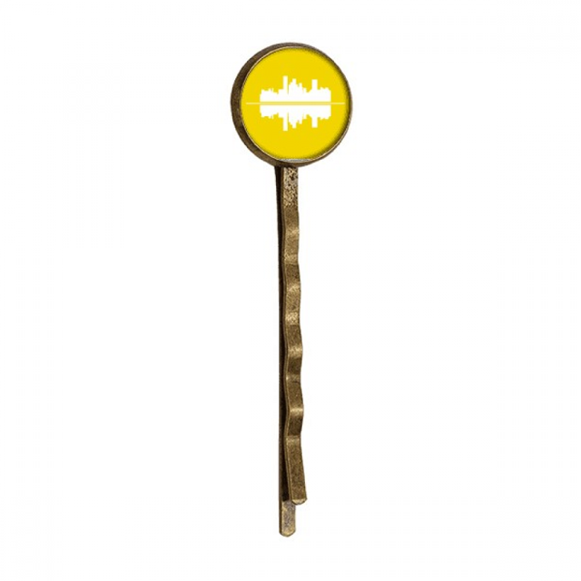 Cultural Symbol Reflection Urban Landscape Architecture Retro Metal Hair Bobby Pin Headwear