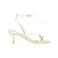 thumbnail image 2 of Womens Ankle Strap Sandal Heels Low Kitten Heel Square Toe Strappy Heeled Sandals, 2 of 4