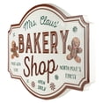 thumbnail image 6 of Northlight Gingerbread "Mrs. Claus' Bakery Shop" Metal Christmas Wall Sign - 18", 6 of 7