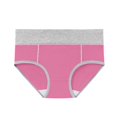 thumbnail image 4 of ShomPort 5 Pack Cotton Panties for Women Comfy Hipster Panties Mid Waist Color Block Underwear, 4 of 6