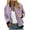 Purple, variant on Women's Bomber Jacket Casual Coat Zip Up Outerwear Windbreaker with Pockets Army Green L