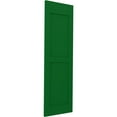 thumbnail image 3 of 18"W x 61"H Americraft Two Equal Flat Panel Exterior Real Wood Shutters (Per Pair), Viridian Green, 3 of 10