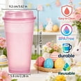 thumbnail image 6 of 12-Pack 16oz Reusable Coffee Tumblers - BPA-Free PP Cups with Lids & Straws for Hot/Cold Drinks, Perfect for Party, Travel & Holiday Gifting, 6 of 9