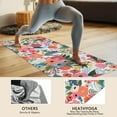 thumbnail image 4 of Pioneer Flower Floral Print Pattern Hot Yoga Mat Towel Non Slip for Hot Yoga - Quick-Drying Yoga Mat Cover with 4 Corner Pockets with Travel Bag - Hot Yoga Towel Non Slip 70"x26", 4 of 6