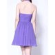 thumbnail image 3 of Vestido corto sin mangas con cuello Halter, minivestido fruncido de línea a para fiesta de graduación, cóctel, celebridad, Formal, 3 of 5