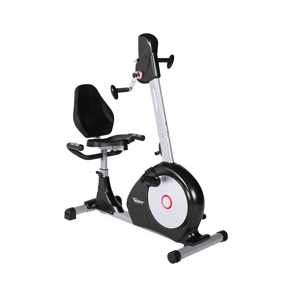 Velocity Dual Motion Recumbent Exercise Bike Black