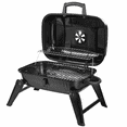 thumbnail image 3 of Portable Grill BBQ Tabletop Charcoal Camping Picnic Cooker Air Vent Outdoor, 3 of 3