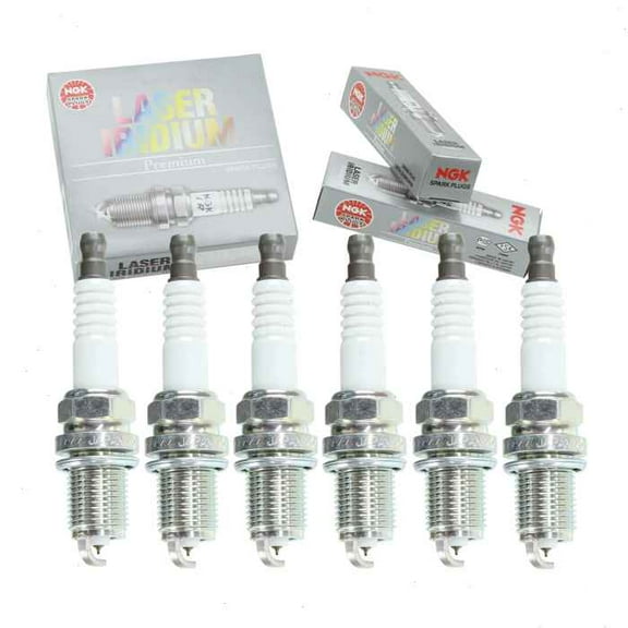 6 pc NGK Laser Iridium Spark Plugs compatible with Nissan Quest 3.3L V6 1999-2002