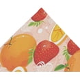 thumbnail image 4 of Fresh Fruits Orange Strawberry Tapestry Wall Hanging Tapestries Happy Colorful Hippie Psychedelic Art Polyester Carpet Wall Decorative for Living Room Bedroom 60x51inch Gift Decor, 4 of 7