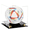 Clear Back, variant on PENNZONI Soccer Ball Acrylic Display Case w/ Black Acrylic Base & Gold Risers, Clear Back