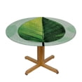 thumbnail image 3 of Orinice Leaf Round Table Cover Stain Resistant Washable Indoor Outdoor Tablecloth Kitchen Dining Wedding Parties Picnic Camping 100% Polyester Fiber 38-42, 3 of 8