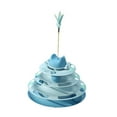 thumbnail image 3 of Rodillo de juguete para gatos perfecl Azul con pluma, 3 of 8