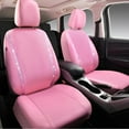 thumbnail image 4 of Car-Grand Bling diamond Rhinestone Leather car seat covers front pair shinning spark glitter crystal cute universal fit automotive glitter SUV truck sedan women girly All Pink, 4 of 8