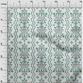 thumbnail image 3 of oneOone Cotton Poplin Teal Green Fabric Asian Pottery Floral Sewing Material Print Fabric By The Yard 56 Inch Wide, 3 of 4