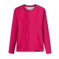 thumbnail image 4 of CEHVOM Blouse d'Été Décontractée à Manches Longues pour Femmes Col Rond Hauts Unis T-Shirt Liquidation, 4 of 4