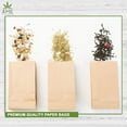 thumbnail image 3 of AME D'ESSENCE (#5-25 pcs) Kraft Brown Paper Bags Reusable Grocery Bags Great Gift Bag Recyclable Shopping Bags Lunch Snack Bags Size (5.5" L x 3.5" x 9.75"H), 3 of 8