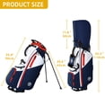 thumbnail image 4 of Sturdum 14-Way Lightweight Golf Stand Bag, 5.5 lb 900D Oxford Golf Bag with Full-Length Dividers, Cooler Pocket, Stable Base, Flex Legs & Dual Padded Straps, 4 of 9