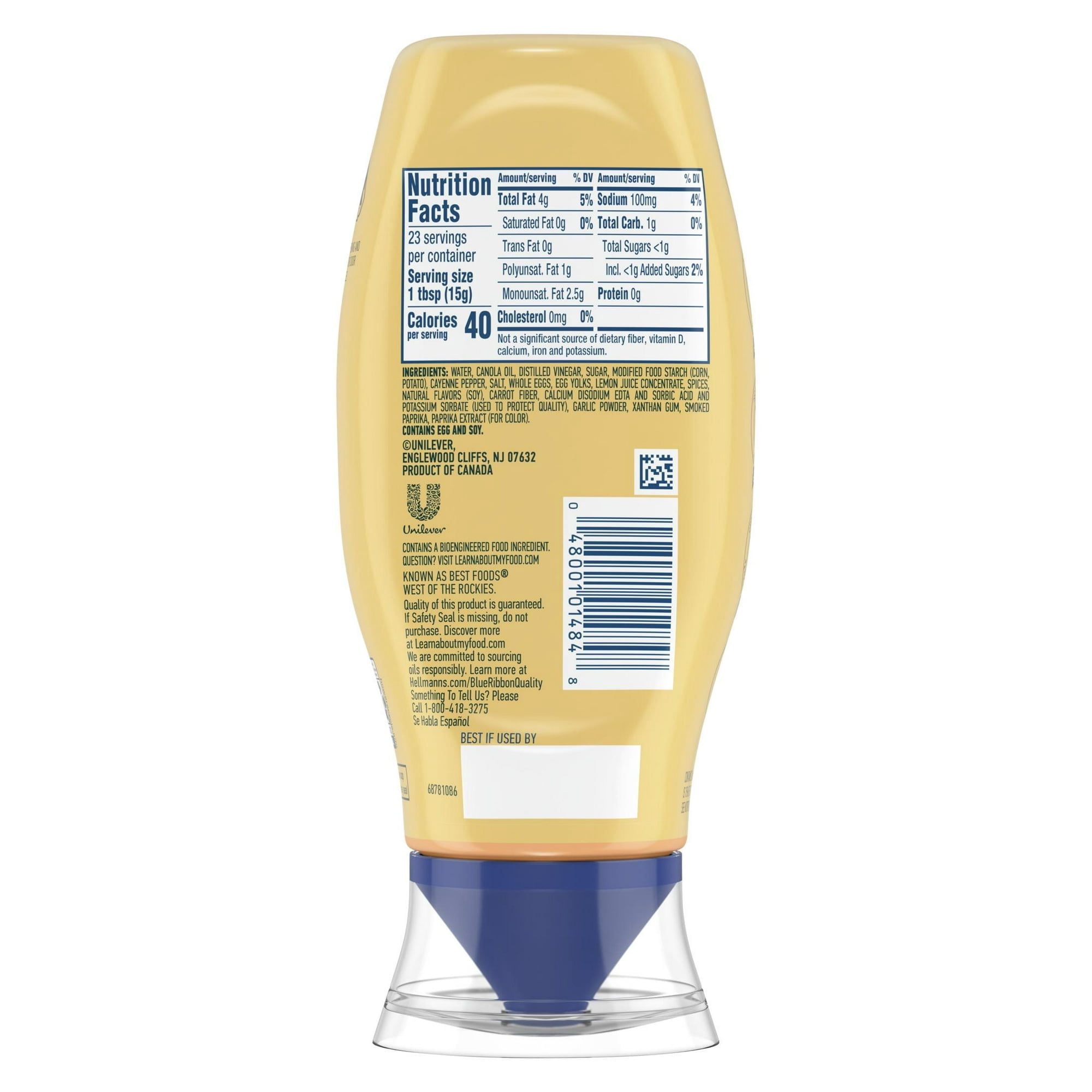 Hellmann's Medium Spicy Mayonnaise Dressing Condiments Made with Real Chili Peppers, 11.5 oz