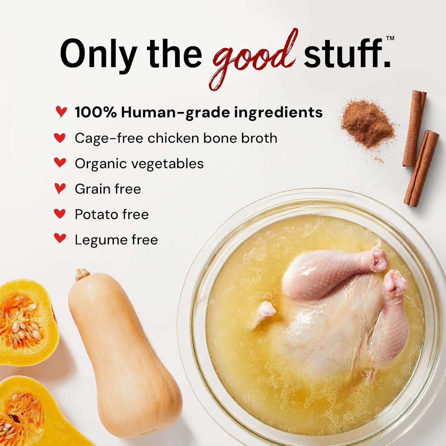 Stella & Chewy's Bountiful Bone Broth Cage Free Chicken Bone Broth Recipe 16 Ounce Resealable Pouch