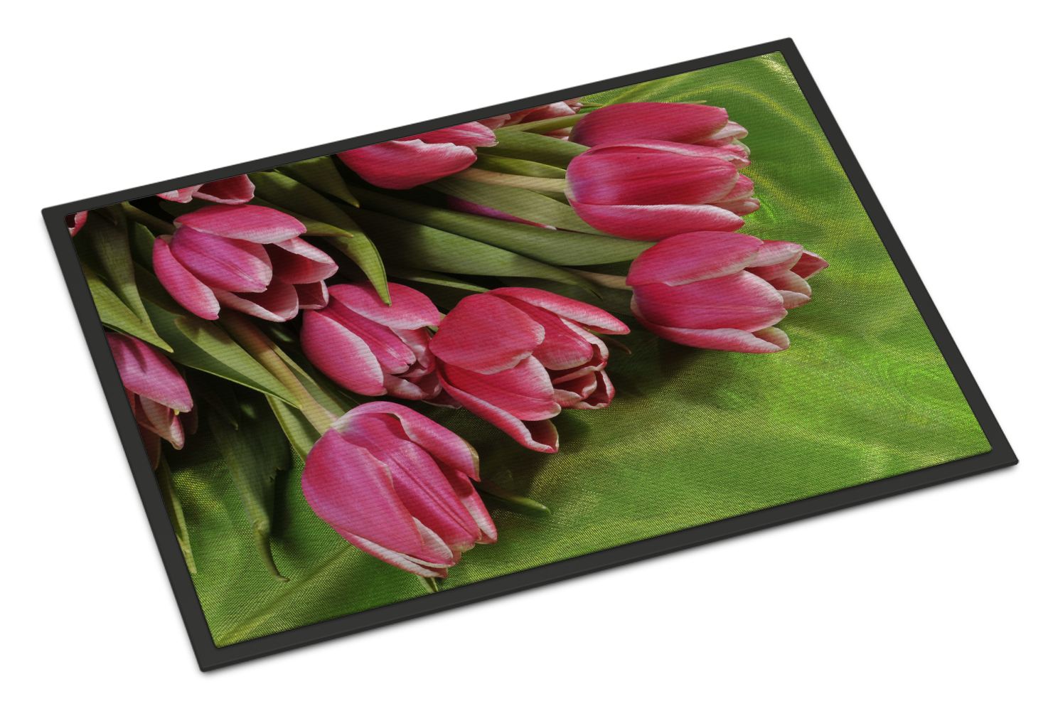 Pink Tulips Door Mat