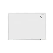 Universal Office Products Frameless Magnetic Glass Marker Board, 48" X 36", White