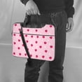 thumbnail image 5 of Lsque Strawberry And Heart Pattern Laptop Bag – Portable & Slim Single-Shoulder Computer Case with Adjustable Strap, Protective, Lightweight for 13”/14”/15.6” Laptops, 5 of 8