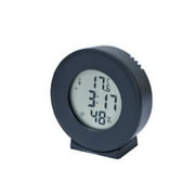 wolftale Alarm Clock Digital Snooze Time Calendar Battery Operated Desktop Multifunctional Household Bedroom Hygrometer White