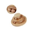 thumbnail image 2 of Juguete para mascotas, plato giratorio de madera para gatos de 2 capas con bola de seguimiento, juguete para rascar de madera para Gato, Color madera, 1 Uds., 2 of 2
