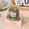 thumbnail image 2 of FLOPESN 6Pcs Happy Birthday DIY Diamond Art Painting Greeting Card,3D Folding Card Kit,White 4.5X9.1in Envelopes for Festival Gift-Birthday Cake, 2 of 9