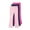 Pink, variant on LNWUY 3PC Girls' Autumn Solid Color Elastic Waist Pure Cotton Skinny Flared Pants Girls' Outerwear Casual Leggings Long Pants Gray 3-4Years