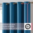thumbnail image 2 of THD Lawrence 100% Blackout Thermal Grommet Window Curtain Panels for Bedroom and Living Room - Total Privacy and Energy Efficiency - Set of 2, 2 of 7