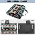 thumbnail image 5 of COEQINE Golf Cart Seat Cover Blanket with Fold-Away Design, Universal Golf Accessories with 4 Pockets, Fit for EZGO Yamaha Club Cars and More, American Tribal Navajo Horse Blue, 5 of 8