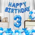 thumbnail image 3 of Happy Birthday Banner Bunting Blue Party Balloons Confetti Latex Balloon Party Birthday Banner Decorations-Style:3Rd;, 3 of 5