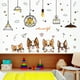 thumbnail image 4 of Un conjunto de pegatinas de pared con diseño de araña de perros y nubes de estrellas, pegatinas de pared removibles para sala de estar y dormitorio, oficina, cocina, 4 of 5