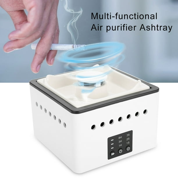 Purificateur d'air Domqga, cendrier purificateur d'air multifonctionnel  blanc pour formaldéhyde de fumée secondaire PM2.5 Haze USB, cendrier 