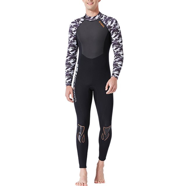 Greeniant Trajes de buceo DiveSail, traje de buceo para hombres y mujeres, traje de baño de manga larga, pantalones largos, traje de baño de cuerpo Deportes acuáticos Hombre Negro/Blanco S Greeniant OD003283-01