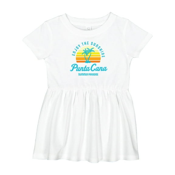 Inktastic Enjoy the Sunshine Punta Cana Summer Paradise Girls Baby Dress